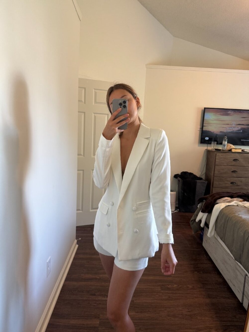 Missguided Double Breasted Blazer (Size: 0)